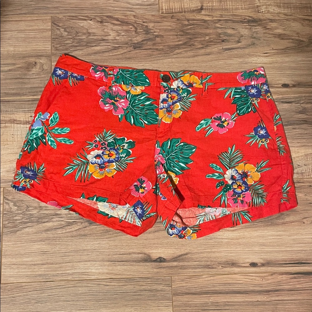 Old Navy Red Floral Women's Shorts